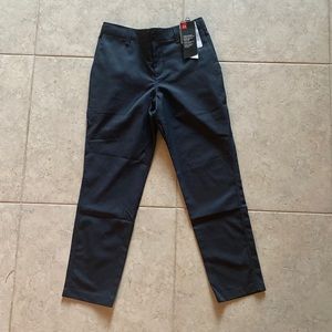Black UNDER ARMOUR GOLF PANTS